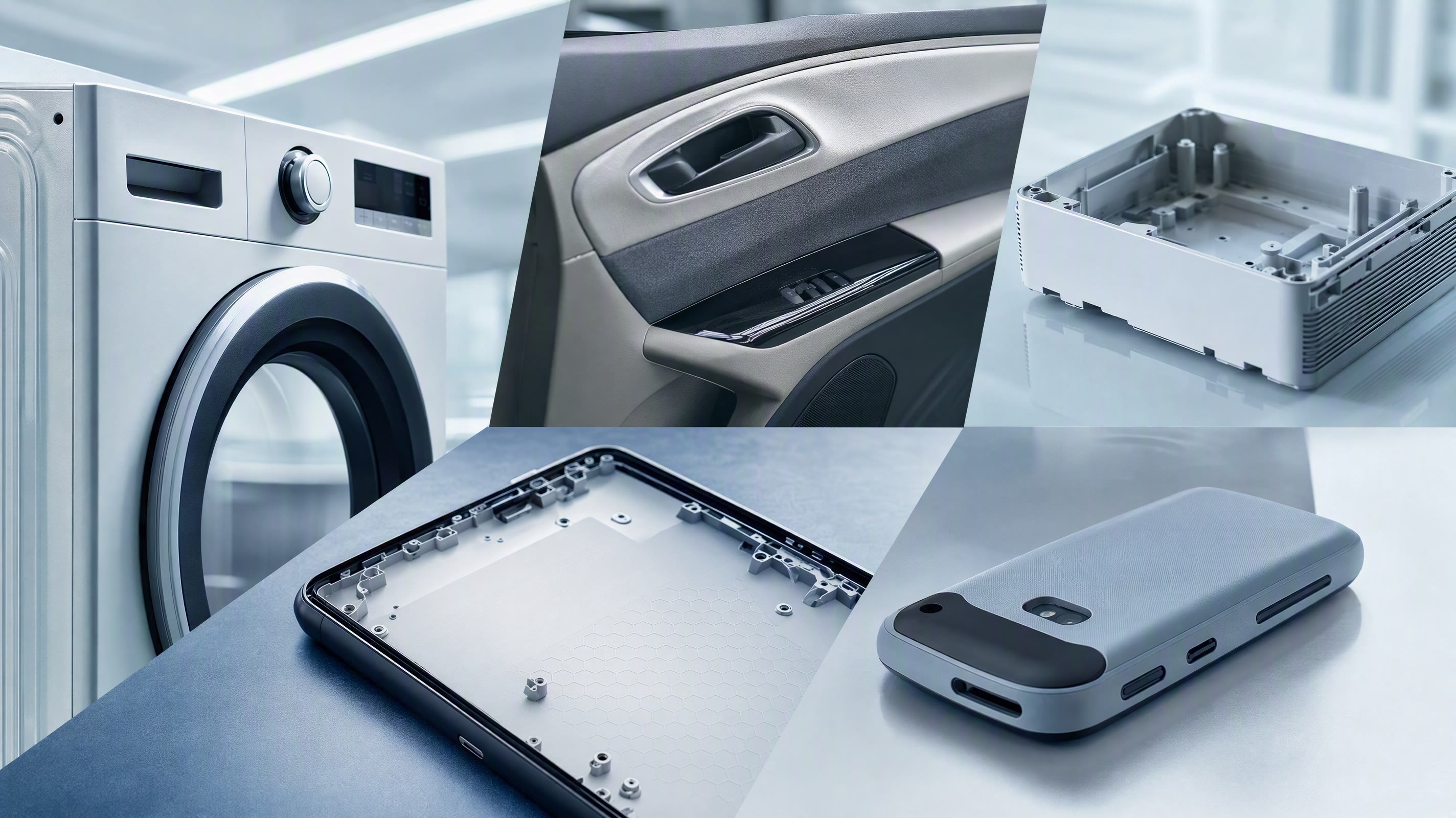 Plastic material application components